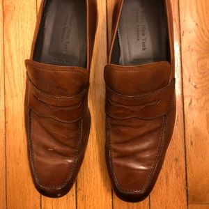 Cognac leather loafer